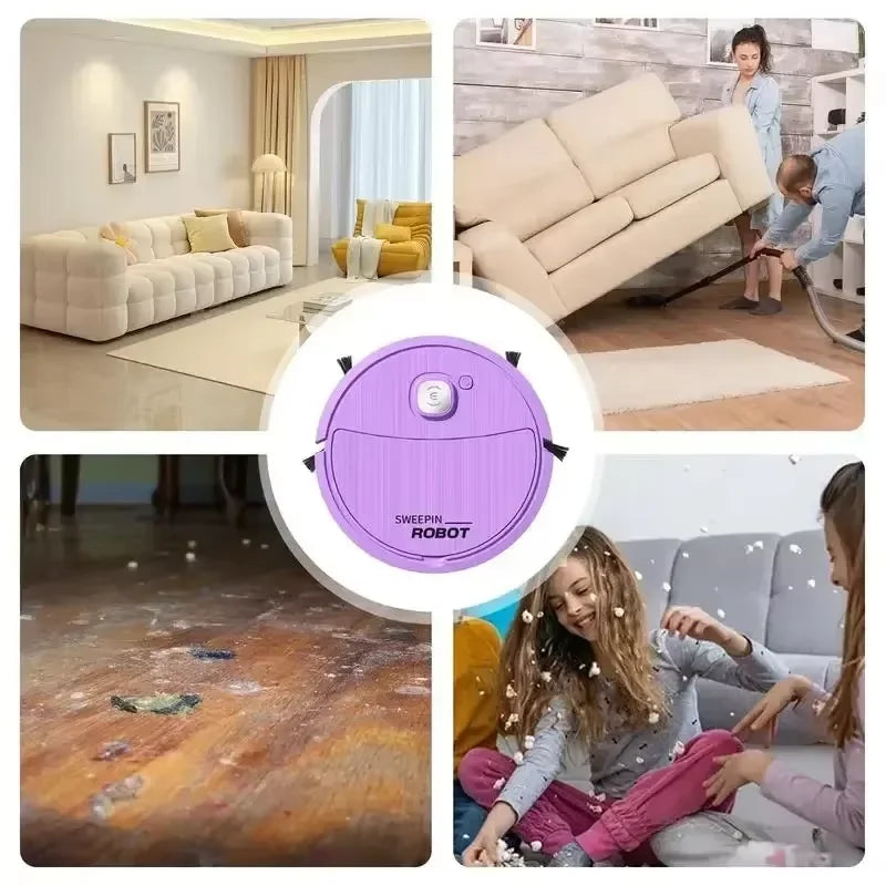 Xiaomi 5-In-1 Automatic Portable Mini Home Floor Robotic Vacuum Cleaner USB Rechargeable Wet Dry Sweeping Machine For Home 2024