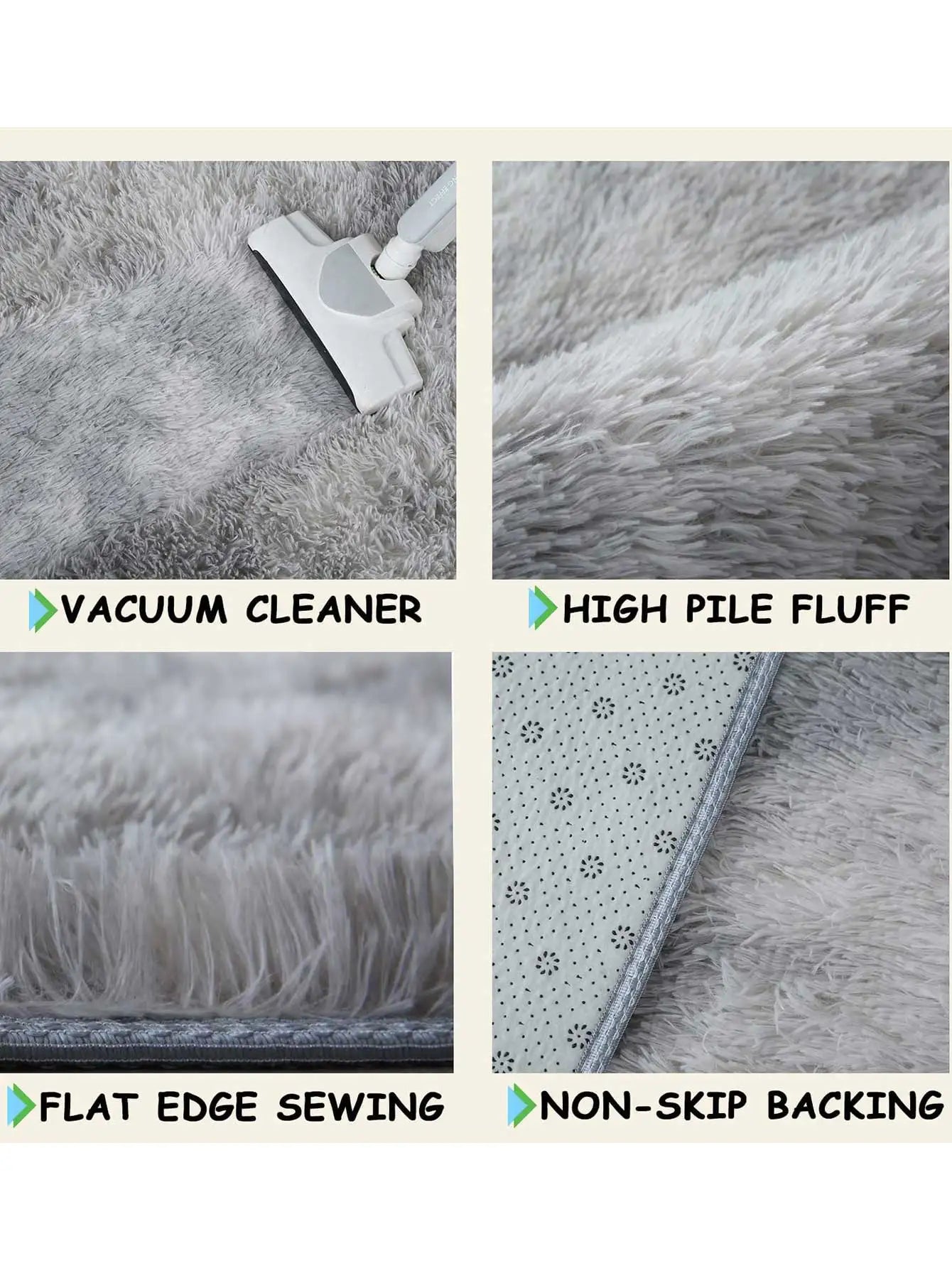 Soft Bedroom Carpet Plush Area Rugs Non-slip Fuzzy Shag Plush Soft Shaggy Bedside Rug Living Room Carpet For Girls Kids Baby