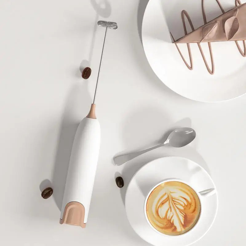 Xiaomi Electric Hand Milk Frother Automatic Rotary Egg Beater Coffee Cappuccino Creamer Whisk Frothy Blend Kitchen Mixer Stirrer