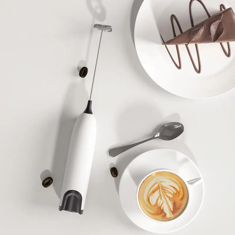 Xiaomi Electric Hand Milk Frother Automatic Rotary Egg Beater Coffee Cappuccino Creamer Whisk Frothy Blend Kitchen Mixer Stirrer