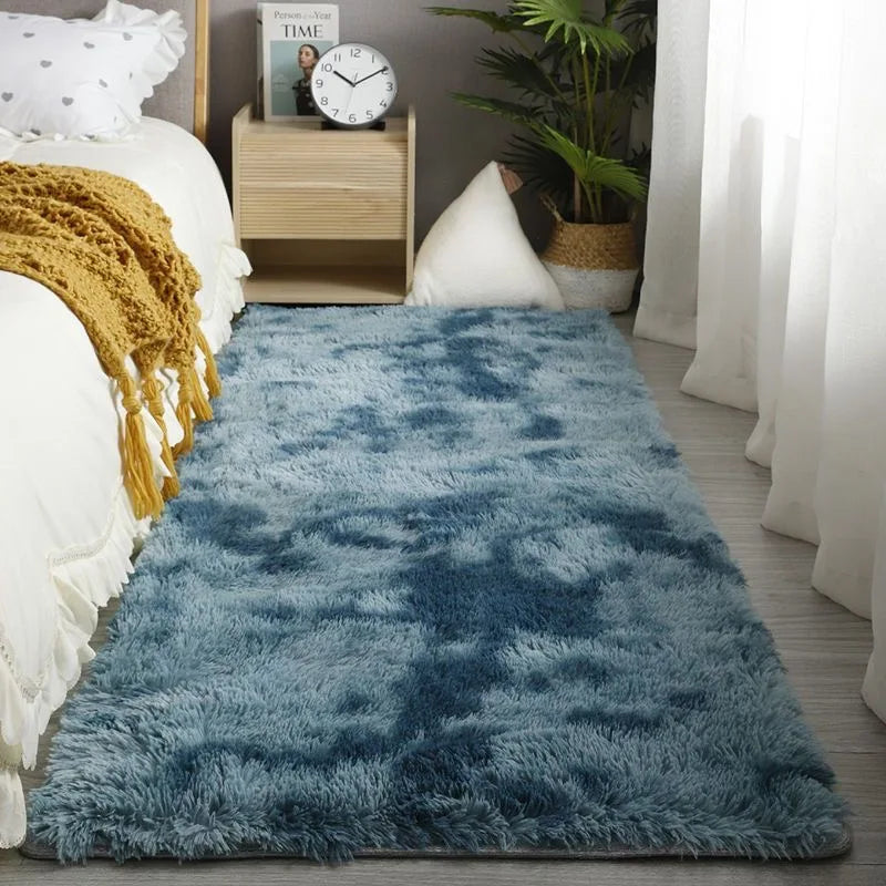 Soft Bedroom Carpet Plush Area Rugs Non-slip Fuzzy Shag Plush Soft Shaggy Bedside Rug Living Room Carpet For Girls Kids Baby