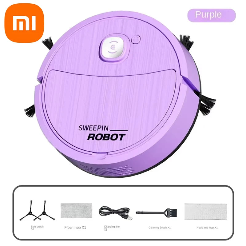 Xiaomi 5-In-1 Automatic Portable Mini Home Floor Robotic Vacuum Cleaner USB Rechargeable Wet Dry Sweeping Machine For Home 2024