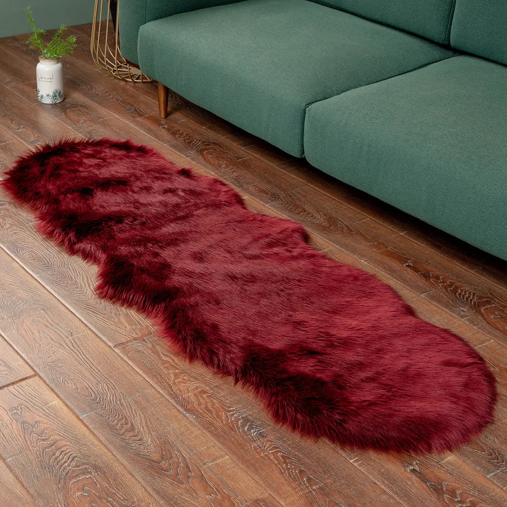 Fur Faux Sheepskin Soft Carpet Washable Seat Mats For Floor Fluffy Rugs Hairy Warm For Living Room Bedroom Chairs Sofas Cover