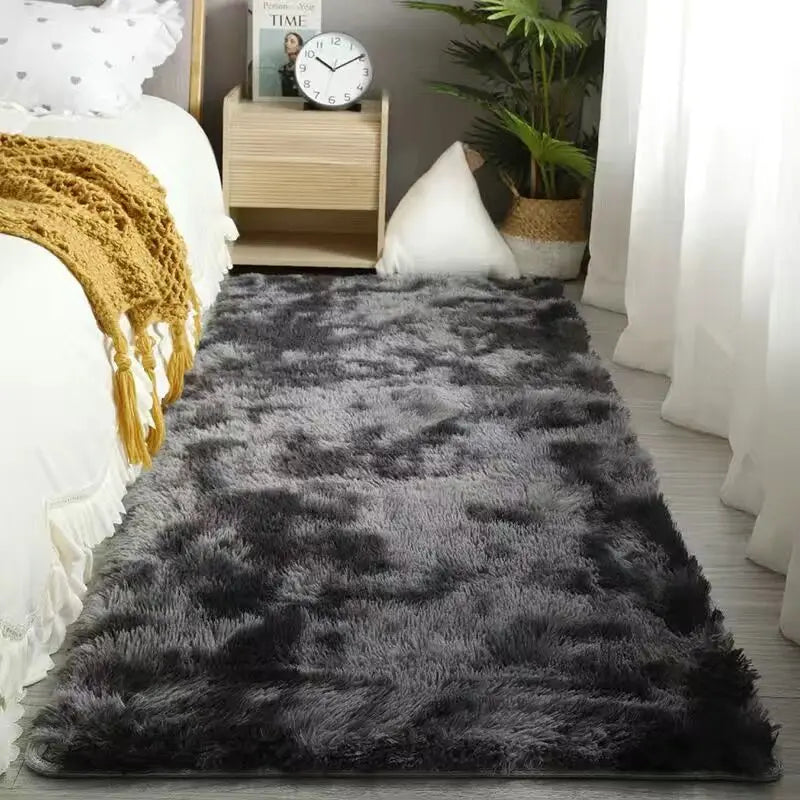 Soft Bedroom Carpet Plush Area Rugs Non-slip Fuzzy Shag Plush Soft Shaggy Bedside Rug Living Room Carpet For Girls Kids Baby