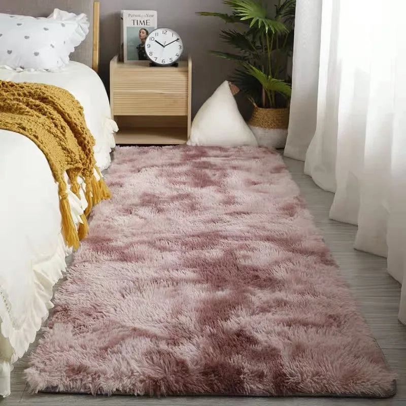 Soft Bedroom Carpet Plush Area Rugs Non-slip Fuzzy Shag Plush Soft Shaggy Bedside Rug Living Room Carpet For Girls Kids Baby