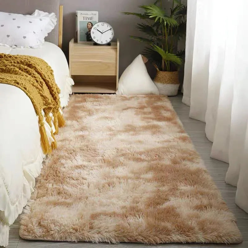 Soft Bedroom Carpet Plush Area Rugs Non-slip Fuzzy Shag Plush Soft Shaggy Bedside Rug Living Room Carpet For Girls Kids Baby